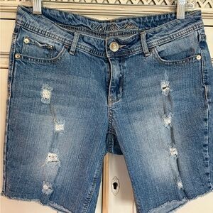 U.S. Polo Assn. Blue Jean Shorts Distressed Style